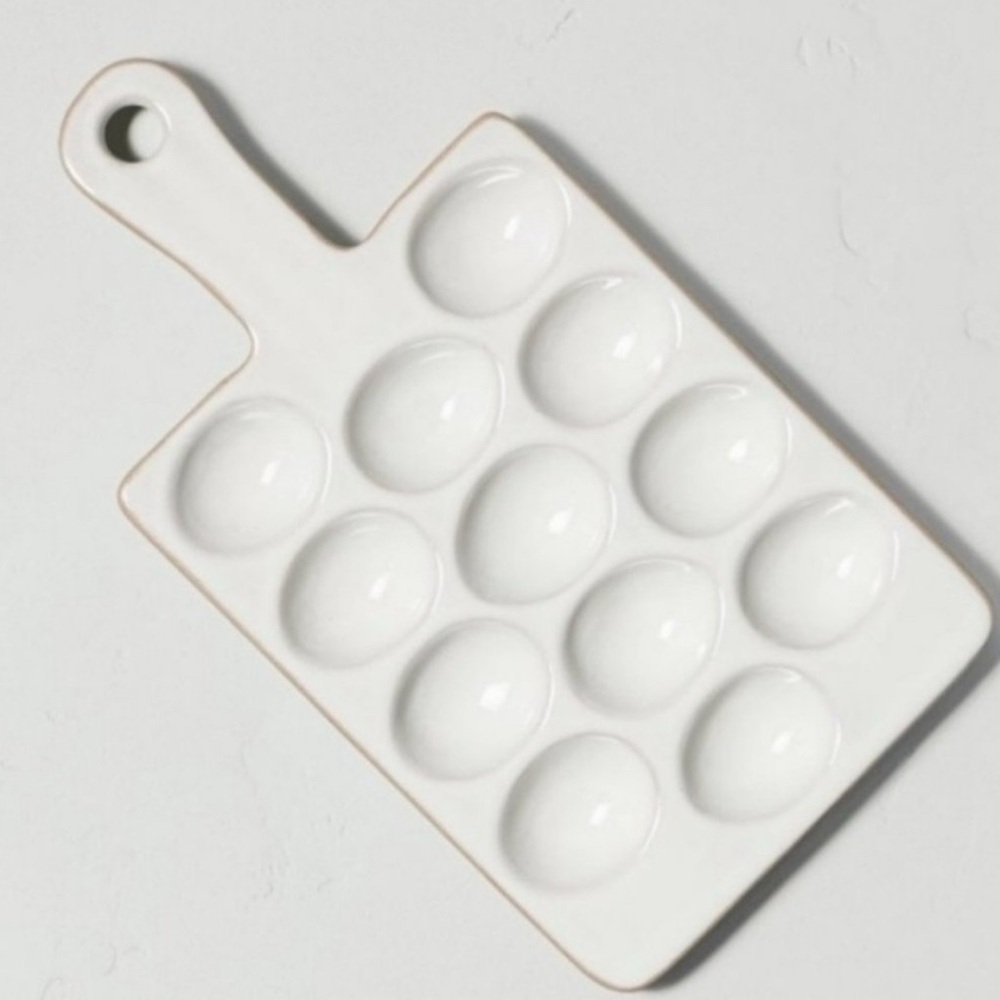 Hearth & Hand White Ceramic Egg Holder